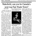 Wakefield, can you be Canada’s next top Fair Trade Town?